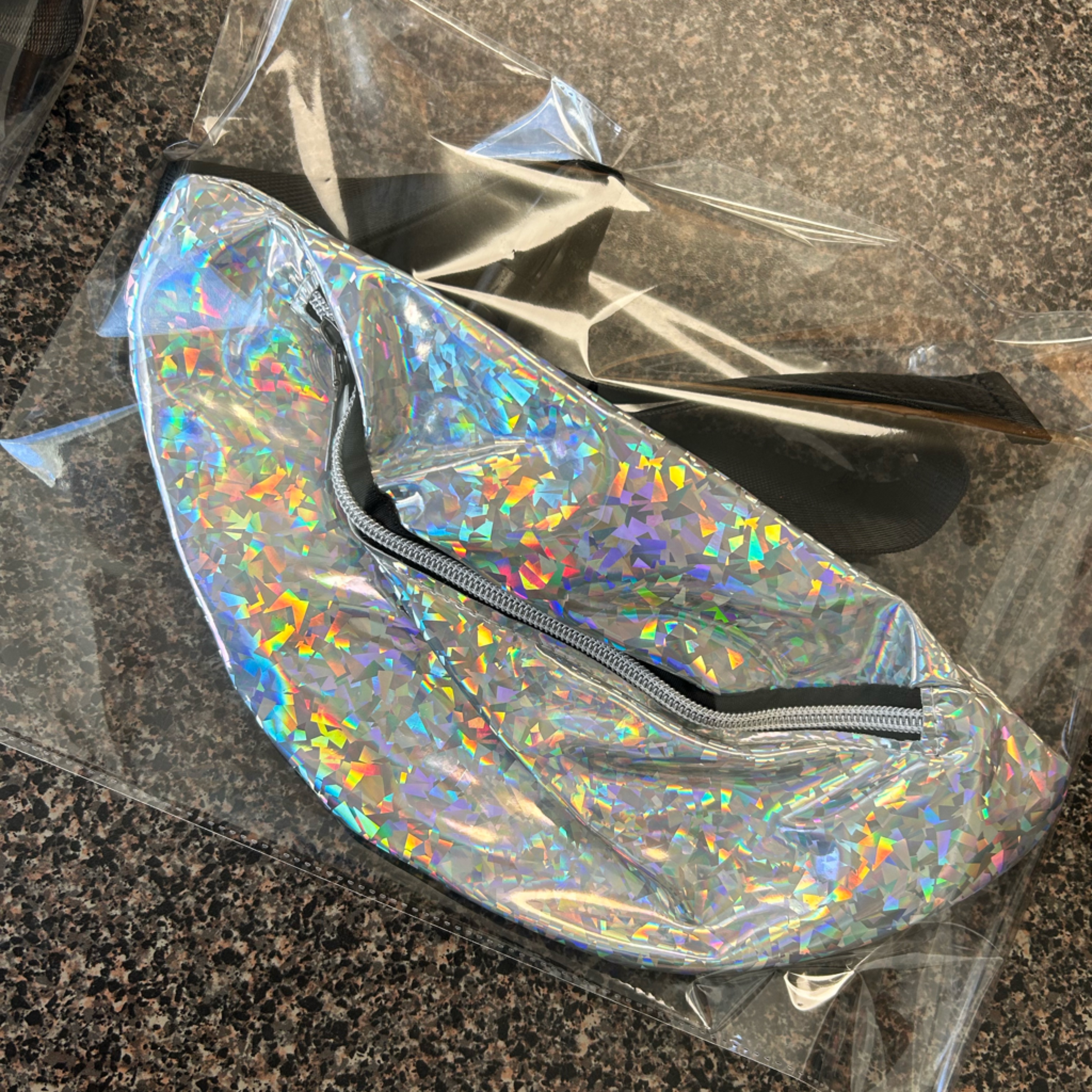 Silver Holographic Fanny Packs From My Daughter Brand Shopicandycollection